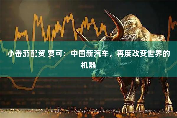 小番茄配资 贾可：中国新汽车，再度改变世界的机器